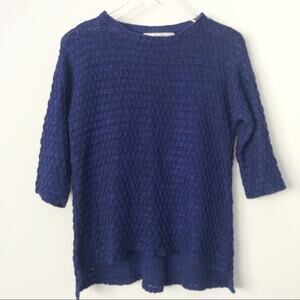 Zara Knit Blue Chunky Knit Sweater in Sz S